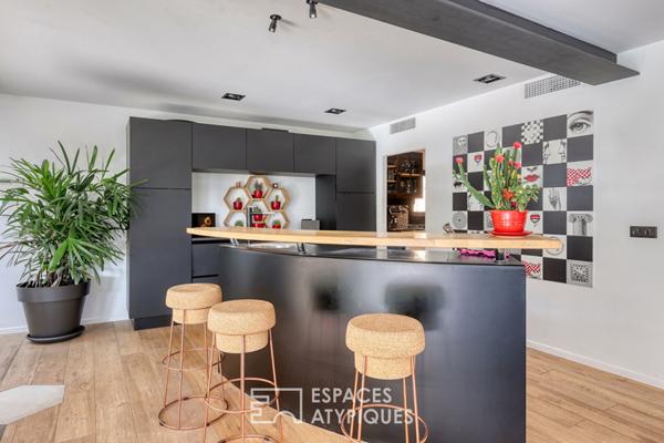 Maison d’architecte atypique vue cinématographique