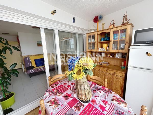 FRONTIGNAN PLAGE T2 CABINE LOGGIA PARKING VUE PORT A VENDRE