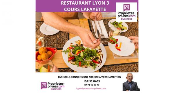 69003 PARIS - RESTAURANT 60 COUVERTS, TERRASSE Cours Lafayette