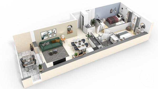 APPARTEMENT NEUF Type 3 à SAINT HILAIRE DE RIEZ