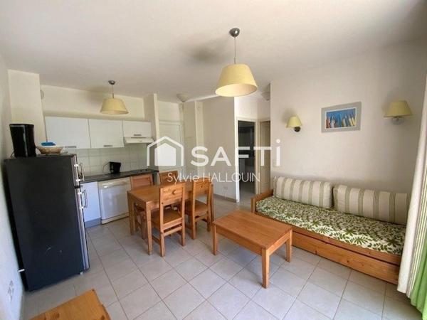 Appartement T2 bord de mer 34m² jardin 80m² parking