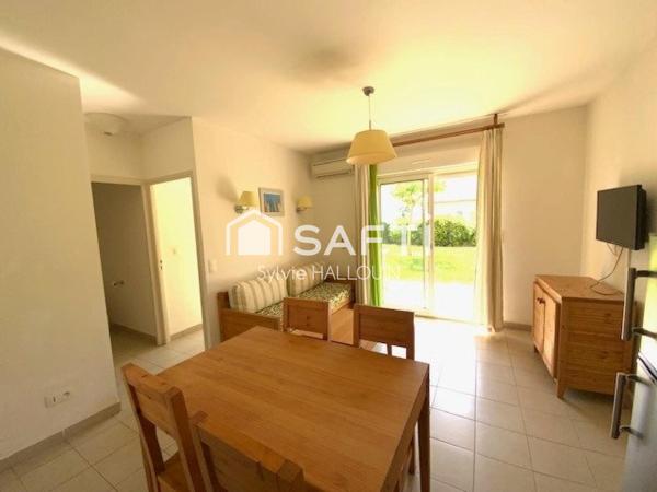 Appartement T2 bord de mer 34m² jardin 80m² parking