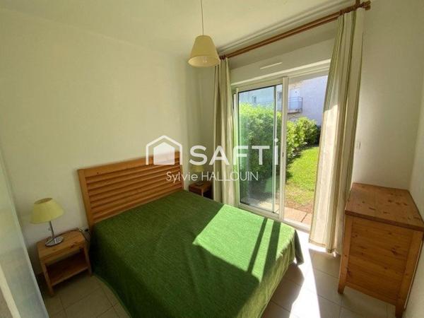 Appartement T2 bord de mer 34m² jardin 80m² parking