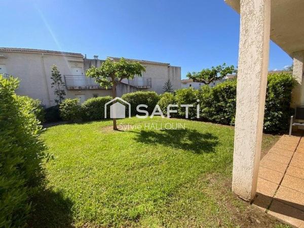 Appartement T2 bord de mer 34m² jardin 80m² parking