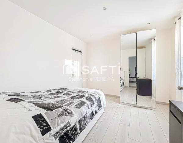 2 pièces au 1er étage avec un jardin privé et cave