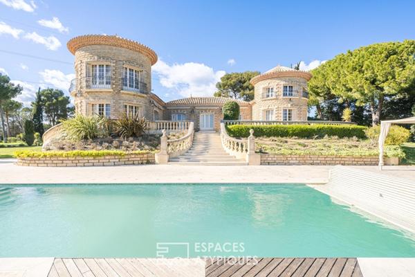 Propriété d’exception avec piscine, au calme et proche de la mer