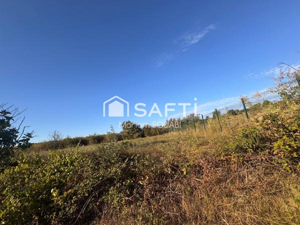 Terrain 1289m² non constructible Clôturé / Forage