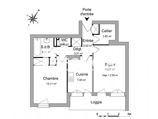 Location Appartement 2 pièces 45.72 m² - 11 RUE DES BLEUETS Montpellier 34070