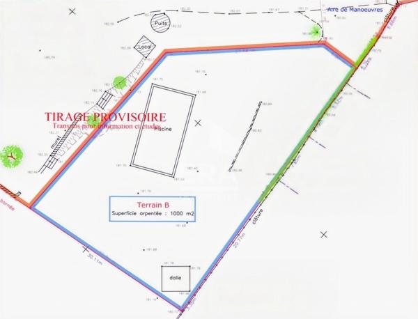 EXCLUSIVITÉ terrain Bouc Bel Air 1000 m2