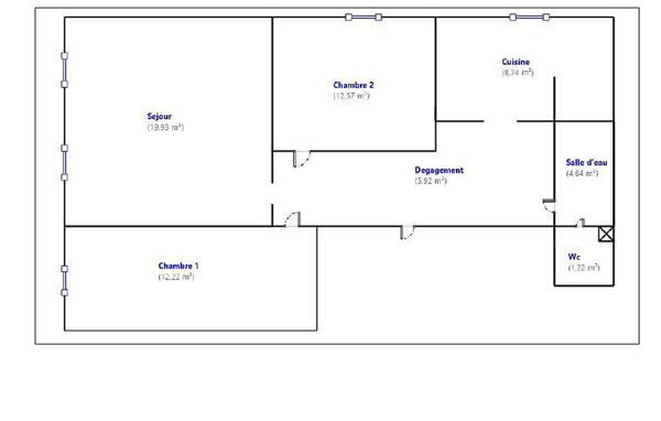 Appartement Marseille 3 pièce(s) 65 m2 au Panier