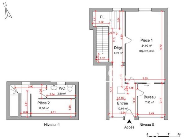 Location Local commercial 1 pièce 66.3 m² - 175 RUE DU PDT ROOSEVELT Saint Germain En Laye 78100