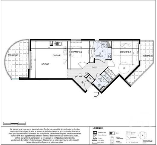 Appartement F3 à vendre  3 pièces - 71 m2 CAGNES SUR MER - 06