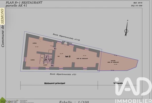 Immeuble à vendre 340 m² Porte-des-Bonnevaux