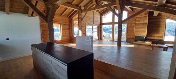 Chalet de standing avec vue panoramique, 4 chambres, à deux pas des pistes  Crest-Voland (73590)