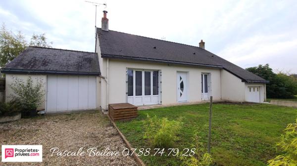 Joli pavillon 3 chambres avec vie de plain-pied  proche commodités - VERNANTES (49390)