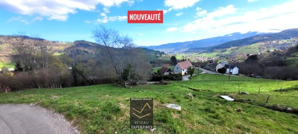 Soultzeren (68140) Terrain de construction sur petite hauteur, bien orienté et vue dégagée exceptionnelle