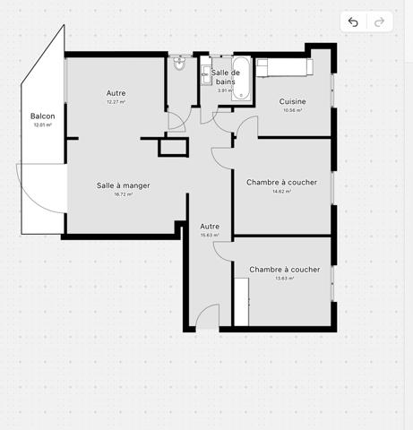Montpellier (34000) Montpellier - 97 m² - Dernier étage - Balcon - Parking - Lumineux