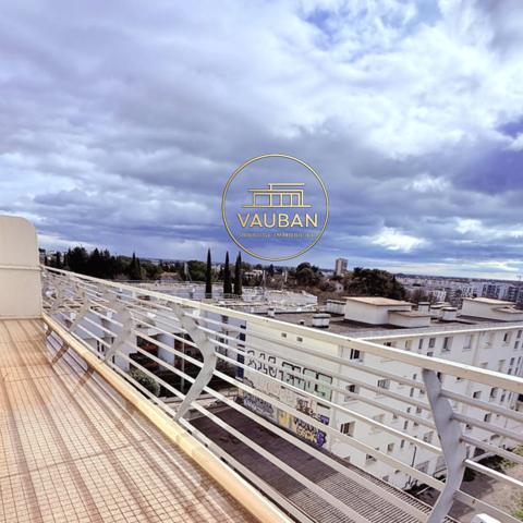 Montpellier (34000) Montpellier - 97 m² - Dernier étage - Balcon - Parking - Lumineux