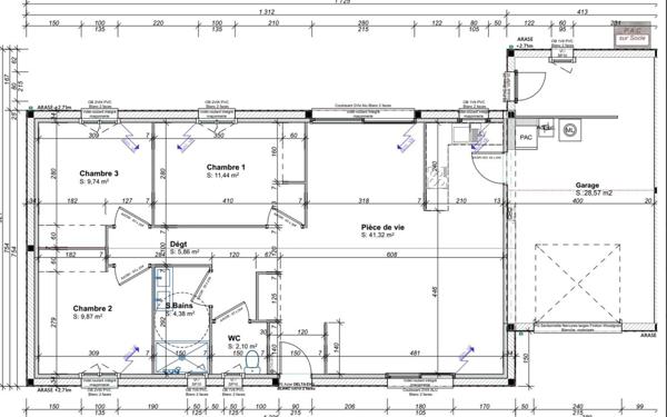 Maison à louer    4 pièces •  Sainte-Gemme