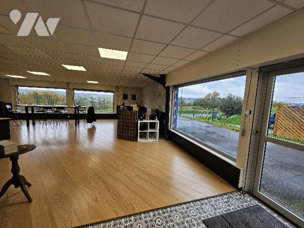 Local commercial 145m², terrain 520m² à Dormans, idéal pour activité champenoise.
