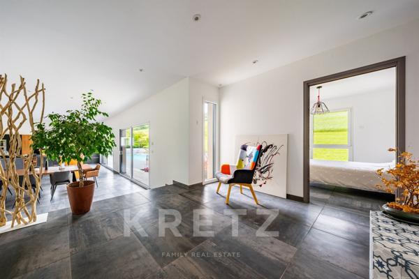 Maison d'architecte contemporaine-169 m2-Piscine-Vue sur les vignes- Aux portes de Tournus