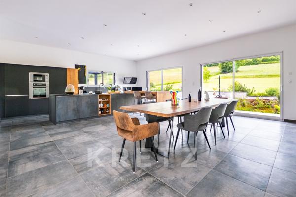 Maison d'architecte contemporaine-169 m2-Piscine-Vue sur les vignes- Aux portes de Tournus