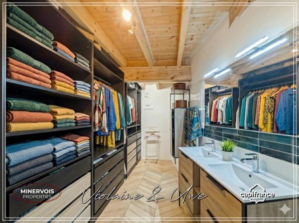 Maison bourgeoise 259 m² – 5 chambres – jardin 315 m² – garage – Azille Minervois
