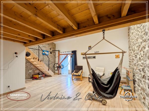 Maison bourgeoise 259 m² – 5 chambres – jardin 315 m² – garage – Azille Minervois