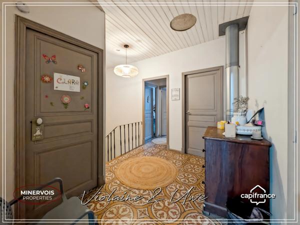 Maison bourgeoise 259 m² – 5 chambres – jardin 315 m² – garage – Azille Minervois