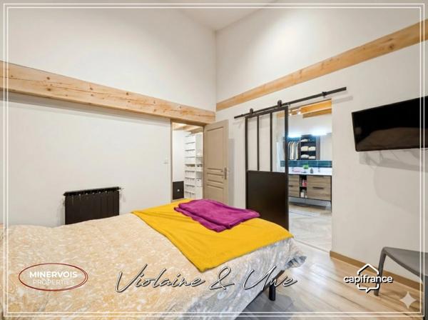 Maison bourgeoise 259 m² – 5 chambres – jardin 315 m² – garage – Azille Minervois