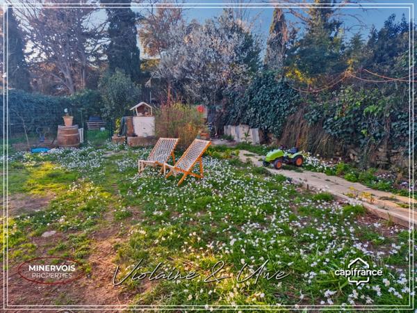 Maison bourgeoise 259 m² – 5 chambres – jardin 315 m² – garage – Azille Minervois