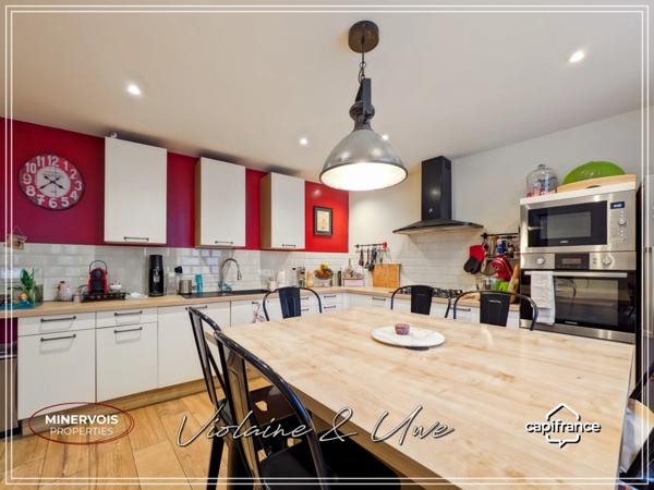 Maison bourgeoise 259 m² – 5 chambres – jardin 315 m² – garage – Azille Minervois