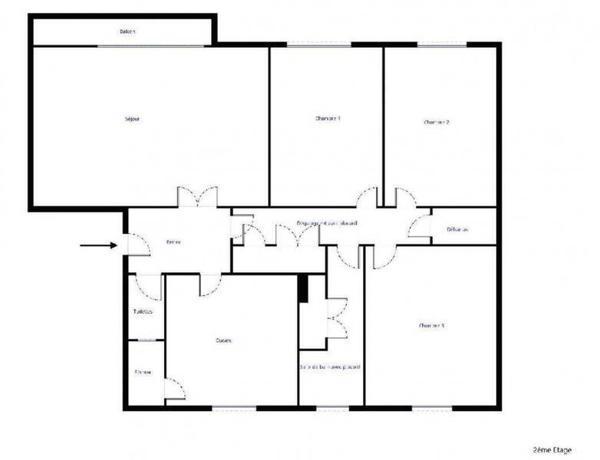 Appartement 4 pièces - 44300 Nantes -  Boulevard des Poilus