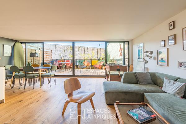 Appartement duplex avec terrasse garage aux Chartrons