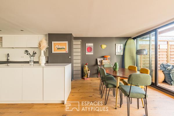 Appartement duplex avec terrasse garage aux Chartrons