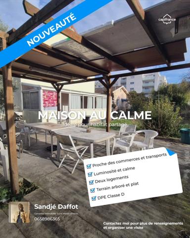 SOUS OFFRE D'ACHAT Maison familiale – Saint-Martin-d’Hères Calme Proche des Commerces et Transports
