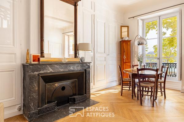 Appartement avec vue Rhône au coeur d’Ainay