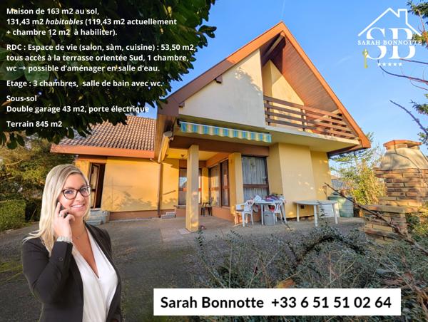 Hégenheim (68220) Ajoutez votre touche dans cette charmante maison et profitez de son bel extérieur.