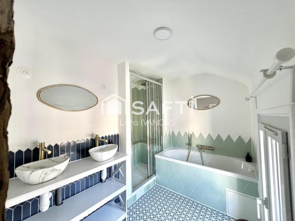 Maison rénovée avec jardin et dépendance