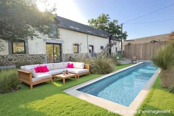 Maison familiale d'exception T10 de 414,18 m² surface au sol / 332 m2 habitables Terrain 4 192 m² belles prestations-Bréal sous Monfort