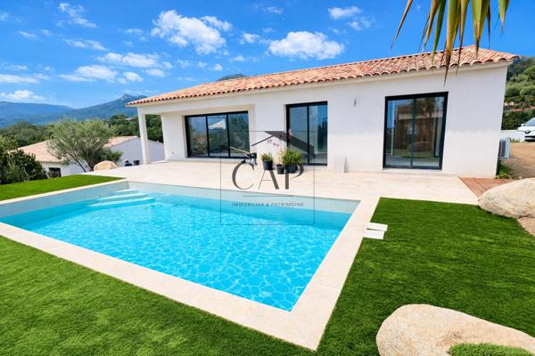 Lecci (20137) Villa individuelle T4 neuve de 110 m² avec piscine, jardin, garage et vue dégagée– Sainte-Lucie de Porto-Vecch