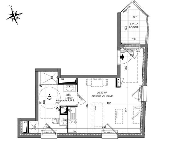 Apartment for sale 1 room 30 m² Melun