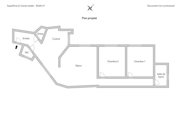 Appartement Paris 17 e - RUE DE TOCQUEVILLE / MARCHÉ DE LÉVIS