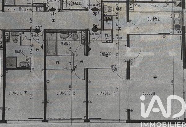 Appartement à vendre 4 pièces 84 m² Chennevières-sur-Marne