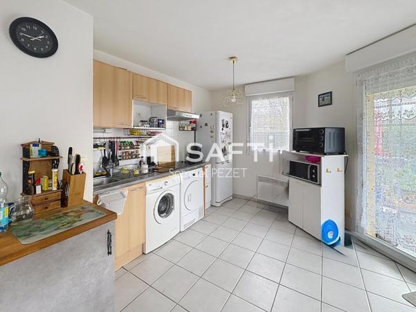 CAZERES - Appartement T3 meublé RDC climatisé, véranda, jardin 150m²