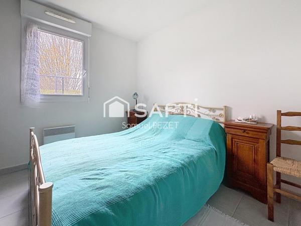 CAZERES - Appartement T3 meublé RDC climatisé, véranda, jardin 150m²