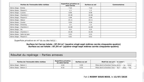 Appartement à vendre 4 pièces 87,54 m² Rosny-sous-Bois