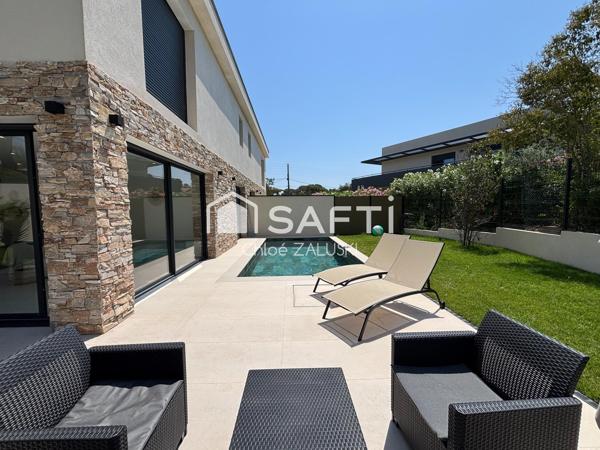 Saint-Raphaël: Villa avec suite de plain pied, piscine et garage, proche santa lucia