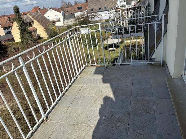 Benfeld 3 pièces 73 m² dernier étage, balcon, garage, cave, parking