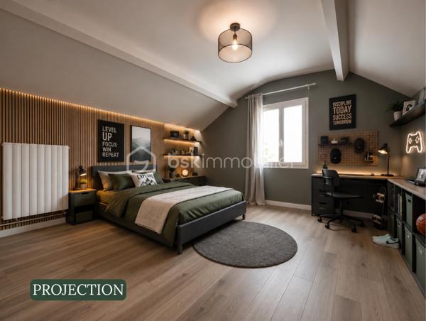 Et si votre prochaine maison avait bien plus à offrir qu’une simple surface habitable ?
Nichée sur les hauteurs des Rouges-Terres, proche Montagne du Roule, cette maison atypique d’environ 63 m² habitables, complétée par une véranda de 15 m² avec salle d’eau, est implantée sur une belle parcelle d’environ 446 m².

Dès l’entrée, vous découvrirez une véranda, une salle d’eau, une cuisine aménagée et équipée, un salon, un WC indépendant ainsi qu’une première chambre bénéficiant d’un accès direct à une terrasse exposée Sud-Ouest d’environ 15 m².
À l’étage, un palier dessert deux chambres mansardées, apportant un espace nuit supplémentaire et beaucoup de charme à l’ensemble.

UN EXTÉRIEUR QUI FAIT LA DIFFÉRENCE

La maison dispose de deux terrasses, d’un jardin clos et arboré avec deux accès, de plusieurs arbres fruitiers et d’un barbecue traditionnel, parfait pour profiter des beaux jours.
Mais son véritable atout réside dans ses nombreuses dépendances !
Vous bénéficiez d’environ 88 m² d’annexes, comprenant deux garages, trois dépendances alimentées en eau et en électricité, trois appentis ainsi que des espaces pouvant servir de buanderie ou de stockage.
Un volume particulièrement intéressant pour stationner plusieurs véhicules, bricoler, créer un atelier, stocker du matériel ou imaginer de nouveaux projets.

UN BIEN À FAIRE ÉVOLUER SELON VOS ENVIES

Des travaux sont à prévoir, mais cette maison offre une base intéressante et de nombreuses possibilités d’aménagement pour révéler tout son potentiel.
Côté équipements : huisseries PVC double vitrage, volets roulants électriques au rez-de-chaussée, toiture en tuiles et chauffage fioul, cheminée avec insert et électrique.
Une maison singulière, un jardin agréable et surtout près de 88 m² d’annexes : un bien qui mérite d’être découvert pour apprécier pleinement ses possibilités.
Taxe Foncière : 614€ /an